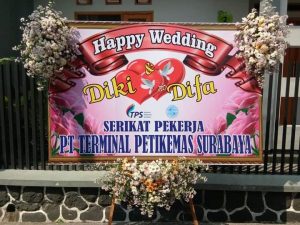 Karangan Bunga Papan Wedding